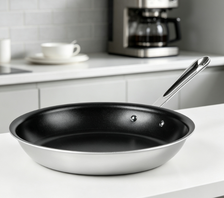 Tri Ply Bonded Non Stick Frying Pan, Professional Grade Performance